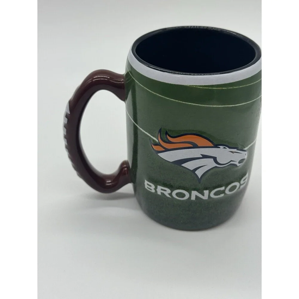 NFL Denver Broncos Coffee Mug Boelter Brands 3D Raised Logo 2013 Football/Field